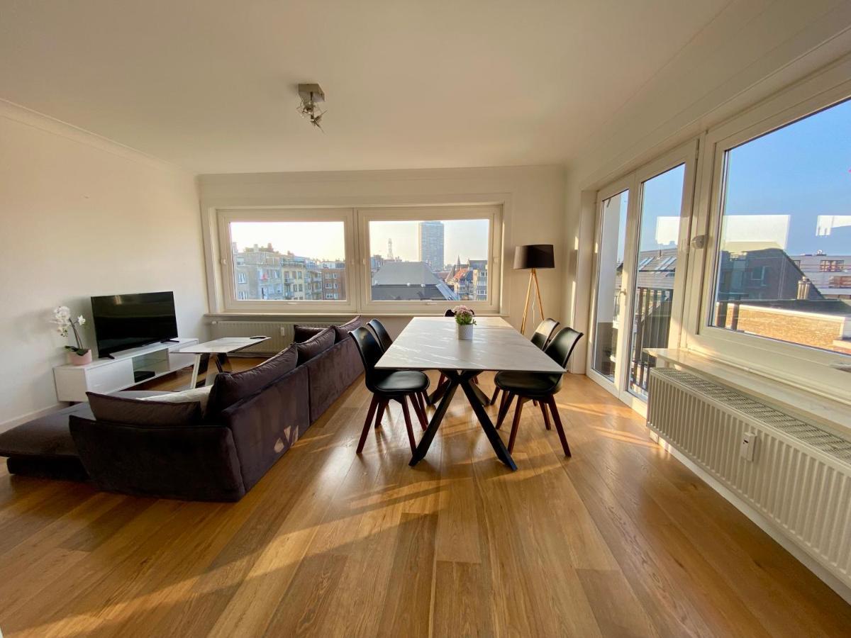 Luxury 3 Bedroom Apartment On The Top Floor With Panoramic View Ostend Exterior photo
