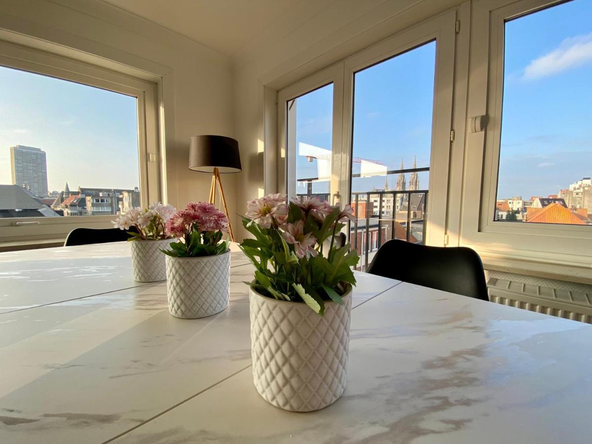 Luxury 3 Bedroom Apartment On The Top Floor With Panoramic View Ostend Exterior photo